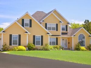 Image of yellow home exterior